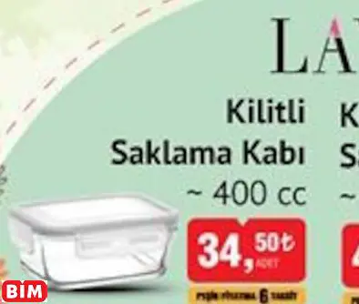 LAV KİLİTLİ SAKLAMA KABI ~ 400 CC LAV KİLİTLİ SAKLAMA KABI ~ 400 CC